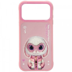 Nimmy Cool&Cute 2.0 Rabbit &uuml;mbris jaoks iPhone 17 Pro Max - roosa