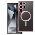 ELECTRO MAG COVER dėklas suderinamas su MagSafe SAMSUNG A37 rožinio aukso