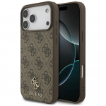 Guess 4G Small Classic Logo MagSafe &Uuml;mbris jaoks iPhone 17 Pro Max - Brown