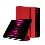 Crong FlexFolio kaanega &uuml;mbris seadmele iPad Air 11" (2026&ndash;2024) / iPad Air 10.9" (5. / 4. p&otilde;lvkond) / iPad Pro 11" (2022&ndash;2021), Apple Pencili hoidikuga, punane
