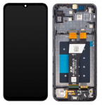 Ekranas Samsung A146 A14 5G 2023 su lietimui jautriu stikliuku ir rėmeliu Black originalus (used Grade B)