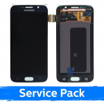 Ekranas skirtas Samsung G920 S6 juodas (Service Pack)