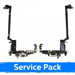 Krovimo lizdas skirtas Apple iPhone 17 Pro Max su lanksčiąja jungtimi / Silver / (Service Pack)