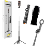 Blavec Selfie Stick Aluminium Fusion P-12 Magsafe Auto pop statiiv + kaugjuhtimispult 1,60 m (SSFP12-MTRAPB160) must
