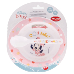 Minnie Mouse Indigo Dreams mikrolaineahju kausi ja lusika komplekt