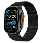 Tech-Protect Nylon Sport nailonist spordirihm mudelitele Apple Watch 44 / 45 / 46 / 49 mm, must