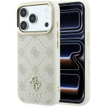 Guess Peony 4G Small Logo MagSafe-&uuml;mbris iPhone 17 Pro Max / 18 Pro Max jaoks, beež