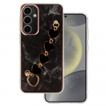 Dėklas telefonui Trend Case skirtas Samsung Galaxy S24 dizaino 6 juodas