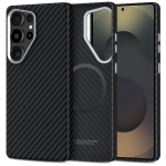 Tech-Protect Ion Carbon MagSafe &Uuml;mbris jaoks Samsung Galaxy S25 Ultra - Must