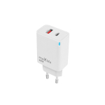 Maxlife MXTC-09-45AC GaN PD QC laadija 1x USB-C 1x USB 45W valge