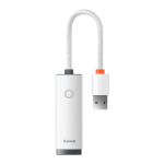 Baseus adapteris Lite Series - USB į RJ45 - 1000 Mbps (WKQX000102) baltas