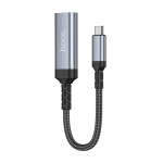 Konversioonikaabel USB C - HDMI emane Hoco 4K 30Hz 0,2 m UA43A terasehall