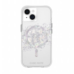 Case-Mate Karat Touch of Pearl MagSafe &uuml;mbris iPhone 15 mudelile, ehtsate p&auml;rlmutterelementidega