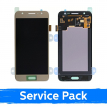Ekranas skirtas Samsung J500 J5 auksinis (Service Pack)