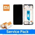 LCD ekranas suderinamas su Xiaomi Redmi Note 14 4G (Global version) su rėmeliu / Pusnakčio juodas / (Service Pack)