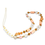 Guess ripats GUSTBOHP telefoni rihm pruunikas-roosa Beads Bohemia