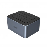 Orico 6626C3-C-V1 kahe ketta dokk kloonimisfunktsiooniga 2.5"/3.5" SATA HDD/SSD hall