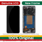 LCD ekraan &uuml;hilduv Samsung S721 S24 FE raamiga / Hall (Sinine / Piparm&uuml;ndi / Kollane) / (Uuendatud: Telemax)