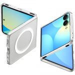 Spigen AirSkin MagFit &uuml;mbris mudelile Samsung Galaxy Z Flip 8 &ndash; l&auml;bipaistev ja valge