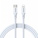 BWOO Cable USB-C - Lightning 2m 27W ABS + TPE valge