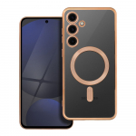 Dėklas telefonui ELECTRO MAG COVER, suderinamas su MagSafe, skirtas SAMSUNG S24 FE, aukso spalva