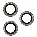 Apsauginis stiklas KIEKVIENAS DIAMOND kamerai (OBJEKTYVAS) Iphone 16 Pro/16 Pro Max pilkas (3 objektyvai)