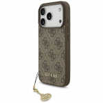 Guess 4G Charms Collection MagSafe &uuml;mbris jaoks iPhone 17 Pro - brown