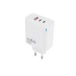 Maxlife MXTC-09-65ACC GaN PD QC laadija 2x USB-C 1x USB 65W valge