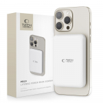 Tech-Protect LifeMag PB10 Powerbank MagSafe 5000mAh 15W USB-C portiga - valge + USB-C kaabel