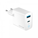 Forever TC-06-20AC PD QC laadija 1x USB-C 1x USB 20W valge