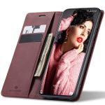 Spacecase piniginės dėklas Galaxy A71 raudonas