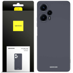 Spacecase Silikoninis dėklas Poco F5 juodas