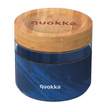 Quokka Deli klaasist toidukarp, 820 ml, Wood Grain mustriga