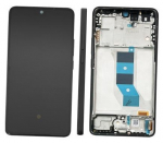 Ekranas Xiaomi Redmi Note 14 5G su lietimui jautriu stikliuku ir rėmeliu Midnight Black originalus (service pack)