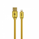 USB Kaabel WK Design "Golden Series" Kuldne "Lightning" 100cm (up to 6A)