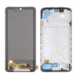 Ekranas skirtas Xiaomi Redmi Note 10 / Note 10S / Poco M5s juodas su rėmeliu HQ