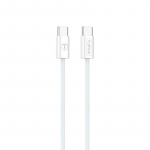 T-PHOX CC15 SEERIA USB-C/USB-C KAABEL 60W 3A VALGE