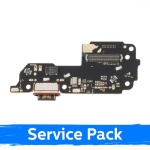 Charging Port Compatible With Xiaomi Redmi Note 14 Pro+ 5G (+SIM reader) with Flex / Plata (Service Pack)