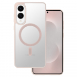 Acrylic Color Magsafe &Uuml;mbris jaoks Samsung Galaxy S25 Edge light roosa