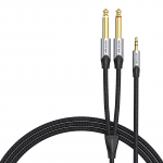Audio kaabel mini jack 3.5mm to 2x jack 6.35mm male Vention BARHK 8m