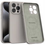 Spacecase Dėklas Silicone Mag iPhone 15 Pro Max akmens