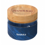 Quokka Deli klaasist toidukarp, 500 ml, Wood Grain mustriga