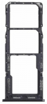 SIM kortelės laikiklis Samsung A225 A22 4G 2021 Black originalus (service pack)