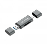 Vention USB3.0 multifunktsionaalne kaardilugeja hall metallist
