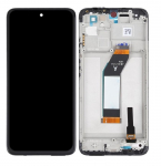 Ekranas Xiaomi Redmi 10 2021 su lietimui jautriu stikliuku ir rėmeliu Black originalus (service pack)
