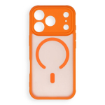 Case for iPhone 18 Pro / 17 Pro Full Matte Mag Cover compatible with MagSafe orange