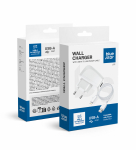 BLUE STAR LITE kelioninis įkroviklis 1A 5W USB A + kabelis USB A į Lightning TFK-TC-1095B baltas