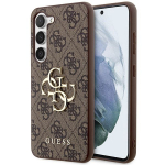 GUESS &uuml;mbris jaoks SAMSUNG S24 Plus GUHCS24M4GMGBR (Leather 4G Metal Logo) brown