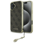 Guess 4G Charms Collection &uuml;mbris jaoks iPhone 16 - brown