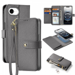 Dux Ducis Lawa iPhone 16e Leather &Uuml;mbris with Detachable Magnetic Wallet - Hall